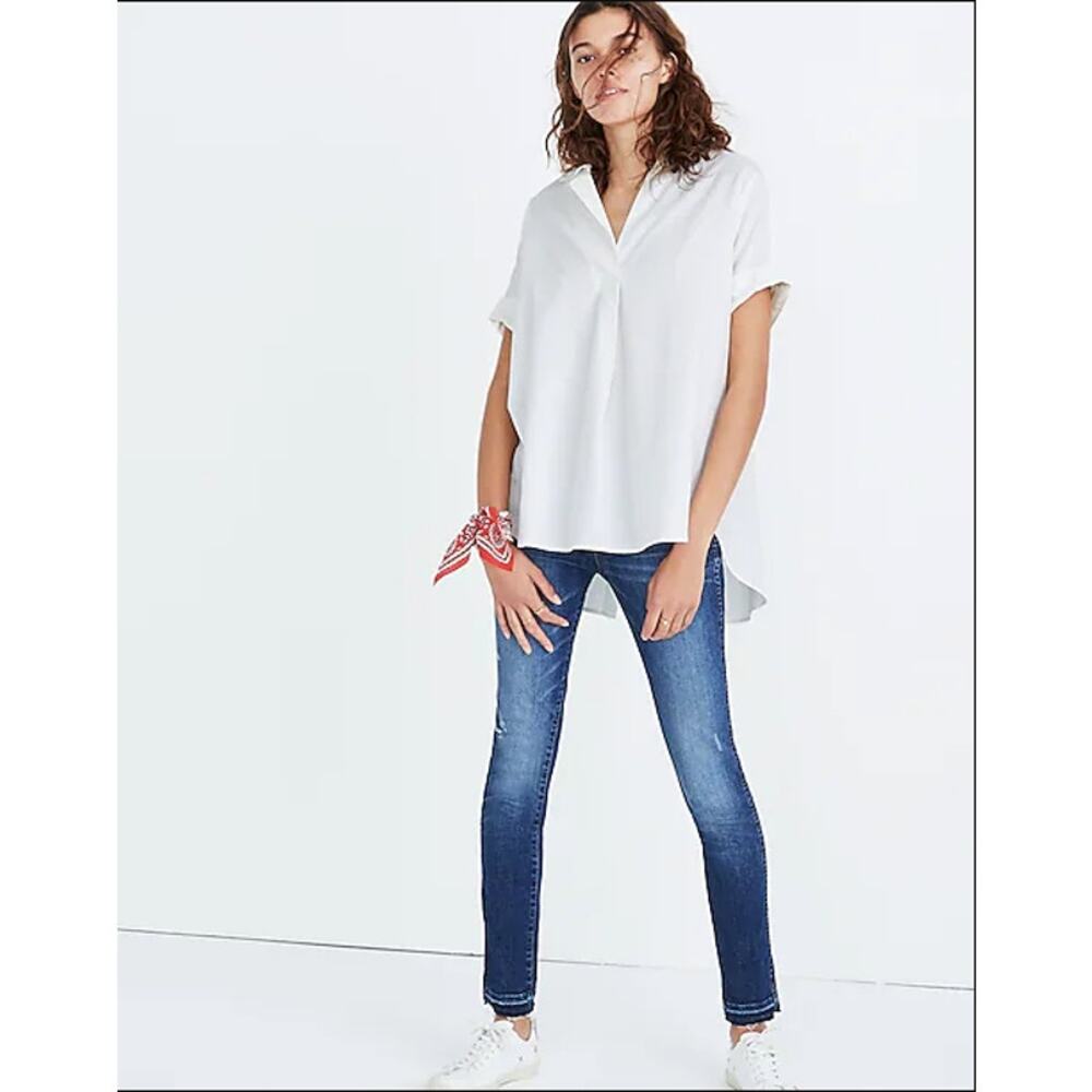 MADEWELL Courier Button-Back Shirt White S - Picture 3 of 9